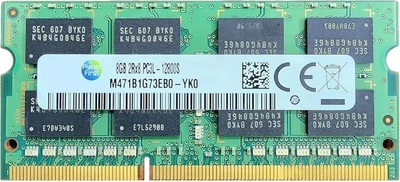 Samsung 8GB DDR3L 1600MHz SO-DIMM 2Rx8 Non-ECC Unbuffered 1.35V — Оперативна пам'ять для ноутбуків (M471B1G73EB0-YK0)
