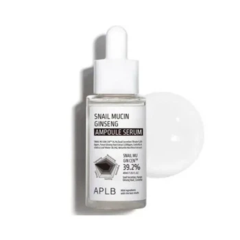Сироватка APLB Snail Mucin Ginseng Ampoule Serum з муцином равлика і женьшенем, 40 мл