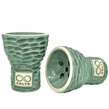 Чаша для кальяна UNLTD Turkish Pure Emerald – глиняная чаша с глазурью, ручная работа