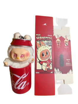 Колекційна м'яка іграшка-брелок Labubu x Coca-Cola із серії The Monsters