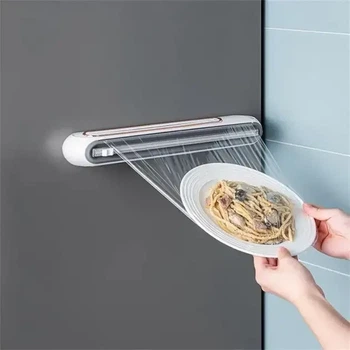 Кухонный пластиковый резак диспенсер для пищевой пленки и фольги