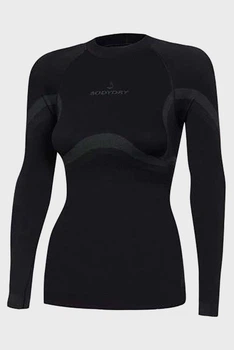 Термокофта женская BodyDry Lady Fit black для зимы лыжного спорта прогулок повседневного использования черный - 920126 - L