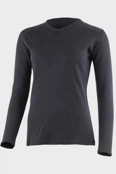 Женская термокофта Lasting Bela black Merino Wool для зимы лыжного спорта прогулок повседневного использования с добавлением шерсти мериноса шерсть мерино черный - LS8080 - L