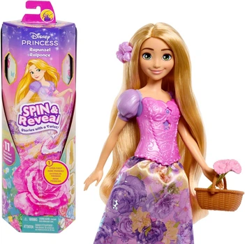 Кукла Рапунцель с аксессуарами Крути и прояви Rapunzel Disney Spin & Reveal (HTV86)