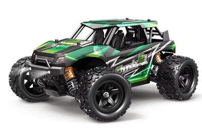 Джип на радиоуправлении с подсветкой и сменным корпусом 4WD Зеленый