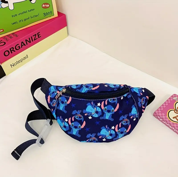 Регульована мультяшна сумка на пояс Disney Stitch синя (YF801977dark blue)