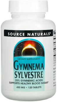 Джимнема Сільвестра Source Naturals Gymnema Sylvestre 120 таблеток в упаковці (ARE-575749)