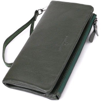 Кошелек для женщин ST Leather 23104 20,5х10х3 см Зеленый