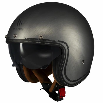 Мотошлем MT Helmets Le Mans 2 SV S Scratched Chrome A2 Matt XXL