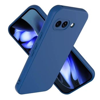 Силіконовий чохол Soft Tuch з мікрофіброю всередині для Google Pixel 9А Синій