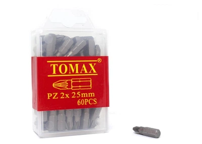 Біта РZ2 х 25 мм магнітна TOMAX 60 шт