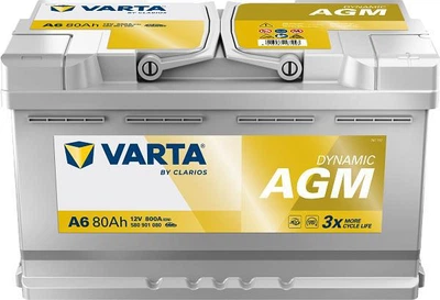 Акумулятор Varta Dynamic AGM 12В 80Аг 800А (EN) 580901080 R+