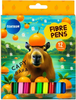Фломастеры Centrum 80125 Capybara 12 цветов (4030969801253)