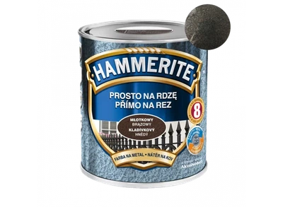 Эмаль 3 в 1 Hammerite молотковая серебристо-серая 0.7 л для металла