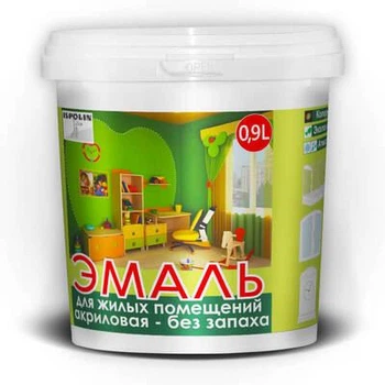 Эмаль атмосфероустойчивая Ispolin матовая белая 2 л для дерева и металла