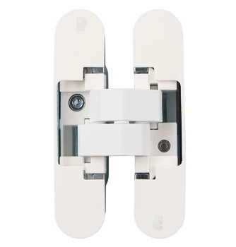 Скрытая петля Profitlock PL140 3D – 24×110 мм, для дверей 40 кг, белая матовая (PL140.WH)