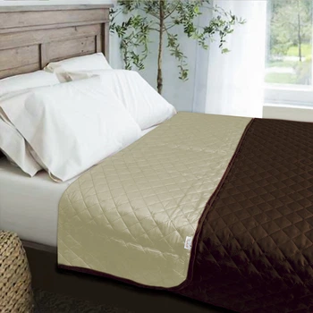 Покривало Zastelli Ivory/Brown Полуторне 145х210 см Двостороннє Мікрофібра (2100000286462)