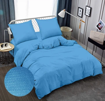 Комплект постельного белья Zastelli 16-4134 Bonnie Blue жатка евро 200х220 Голубой