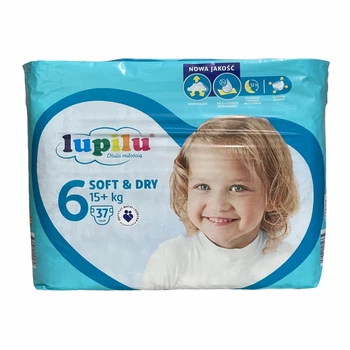 Підгузки Lupilu soft & dry 6 Extra Large (15+ кг), 37 шт