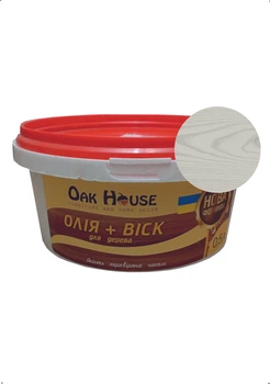 Масло воск Oak house для дерева Белый 500 мл.