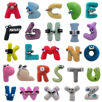 Набор мягких плюшевых игрушек Алфавит Лор Alphabet 26 букв 18-20 см, Мягкий развивающий английский алфавит