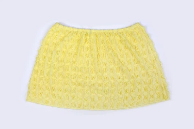 Міні-спідниця PrettyLittleThing текстурна XXS Жовтий (3290432)