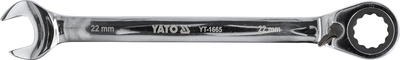 Klucz płasko-oczkowy YATO z grzechotką 22 mm (YT-1665)