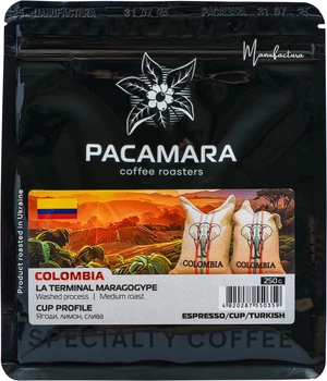 Кофе в зернах PACAMARA Колумбия La Terminal Maragogype 250 г (4820287550359)