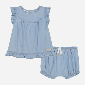 Детский комплект (блузка + шорты) для девочки Calvin Klein 488321470 68 см Голубой (1159842275)