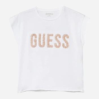 Детская футболка для девочки Guess 970543895 122 см Белая (1159842100)
