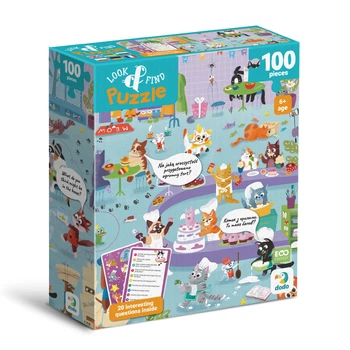 Пазл Dodo Шукай та знаходь «Котяче кафе» 100 шт. (300667)
