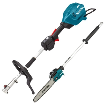 Инструмент многофункциональный садовый аккумуляторный Makita DUX18Z с насадкой-высоторезом Makita EY403MP (30 см, 0-9700 мин-1, 470 Вт, BL, LXT, без аккумуляторвв и зарядного устройства)