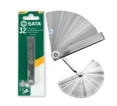 Щупы измерительные лепестковые для зазоров SATA 09407 0.02-1мм 32шт.