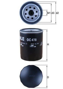 Фільтр масляний Mahle OC478