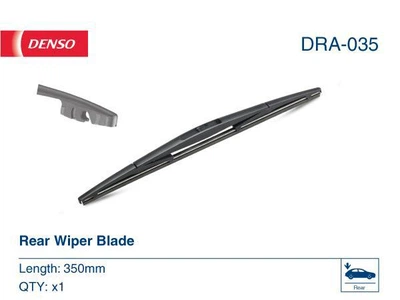 Щітка склоочисника задня каркасна (двірник) Denso Rear, DRA-035, 350 мм