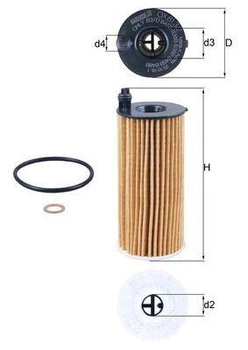 Фільтр масляний Mahle OX813/2D