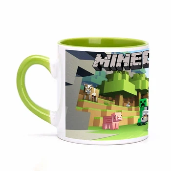 Чашка детская с печатью "MINECRAFT" №2 (цвет салатовый) (30198)