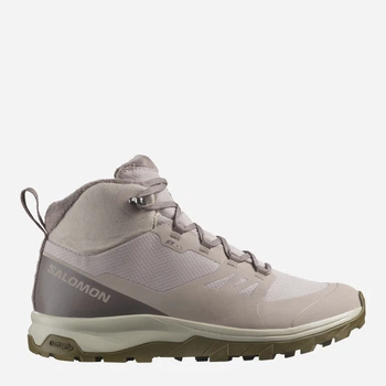 Жіночі демісезонні черевики низькі з мембраною Salomon Outsnap Cswp W L47854100 39.5 (8US/6UK) 24.5 см Etherea/Iron/Coyote (198720109650)