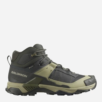 Мужские демисезонные ботинки для туризма с Gore-Tex Salomon X Ultra 5 Mid Gtx L47754300 40.5 (7.5US/7UK) 25.5 см Peat/Gray Green (195751944946)