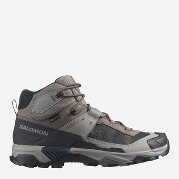 Чоловічі демісезонні черевики для туризму з Gore-Tex Salomon X Ultra 5 Mid Gtx L47854800 41.5 (8US/7.5UK) 26 см Iron/Dknavy/Gull (198720110533)