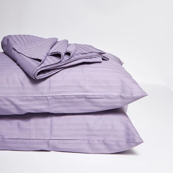 Постільний набір Moon&Star (простирадло 150х220 + 2 наволочки 70х70) Satin Stripe Soft Lilac (MS-880000698)