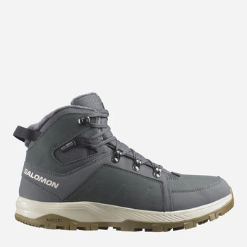 Чоловічі демісезонні черевики з мембраною шкіряні Salomon Outchill Ts Wp L47853900 42.5 (9US/8.5UK) 27 см Turbul/Rainy/Dknavy (198720109391)