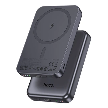 Павербанк з безпровідною зарядкою 5000mAh HOCO J160 Type-C Сірий