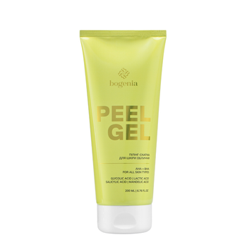 Пілінг-скатка для шкіри обличчя Bogenia Peeling Gel з AHA BHA кислотами 200 мл