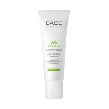 Матирующий увлажняющий флюид для жирной и проблемной кожи Babe Laboratorios Stop Akn