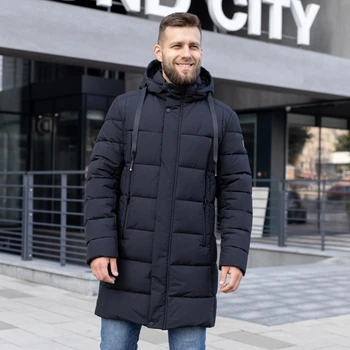 Зимняя куртка мужская большого размера UF-fashion 80 - (DVLS) DV MEN'S 52 черный