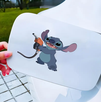 Автомобільна наклейка 3D Ліло та Стіч Lilo and Stitch 10X10см avt_nak_16