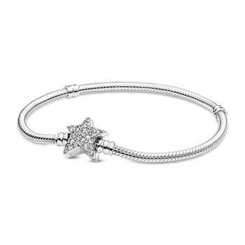 Серебряный браслет Pandora с асимметричной застежкой-звездой 599639C01 21