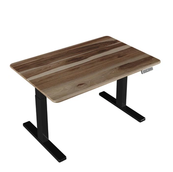 Эргономичный стол TEHNOTABLE BestFit Pro с натуральной ореховой столешницей 1200×820×20 и электрорегулировкой высоты