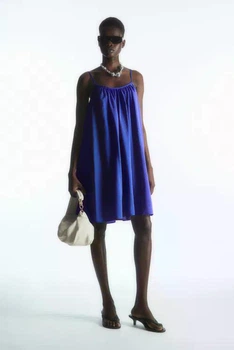 Cукня жіноча COS gathered strappy mini dress 1166638001 44 Синя